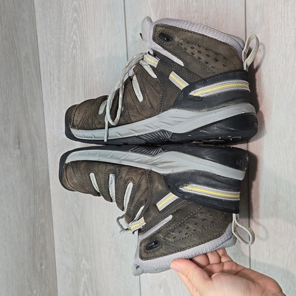 Keen Womens Utility Watproof DetroitLeather Sneakers Composed Steel Toe shoes 8M - Picture 11 of 15